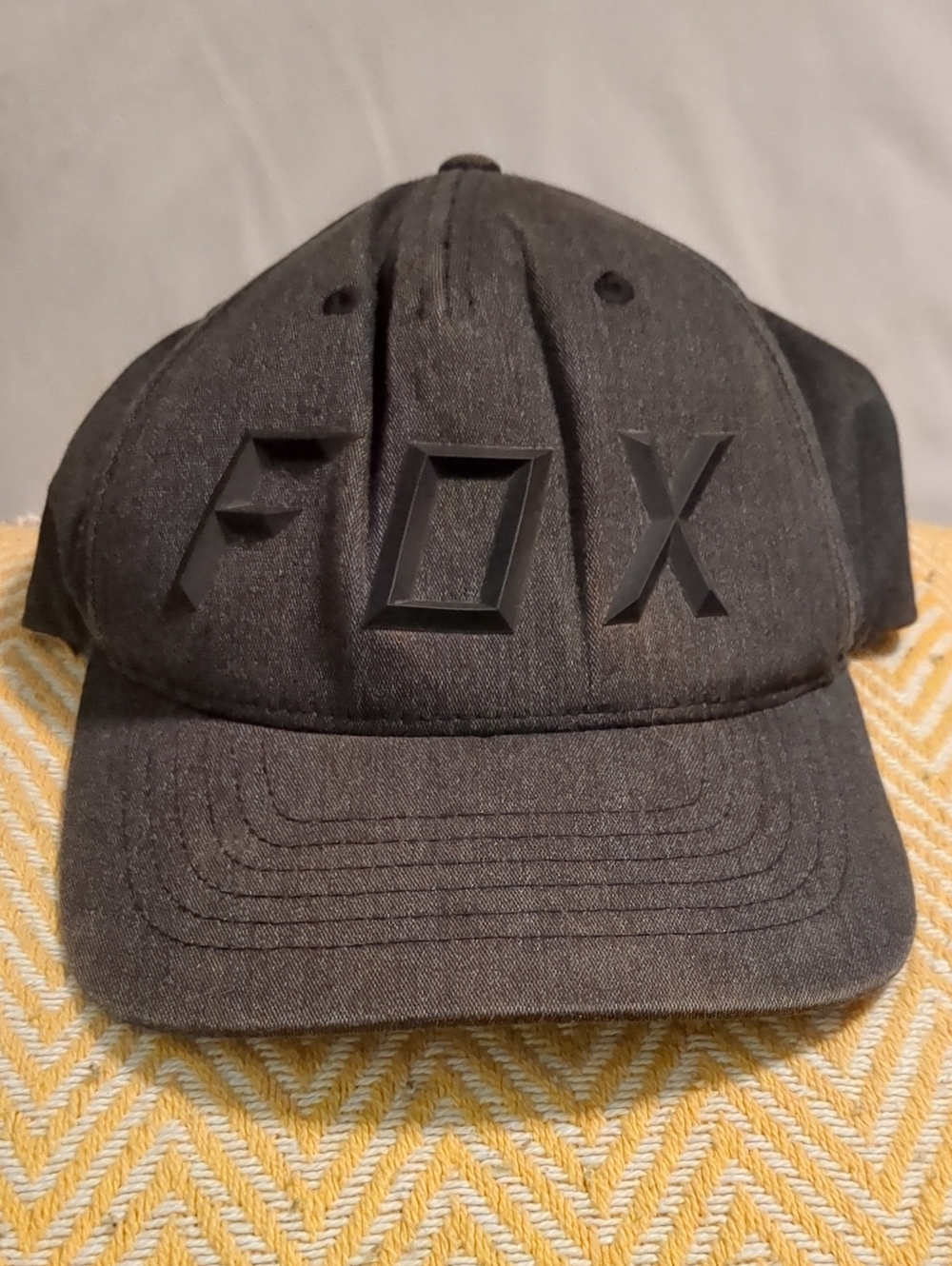 Fox Black Raised Logo Cap